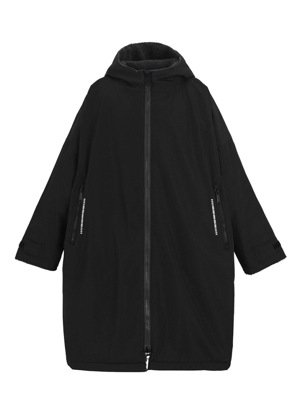 Kids' Changing Robe in Black / Slate Grey