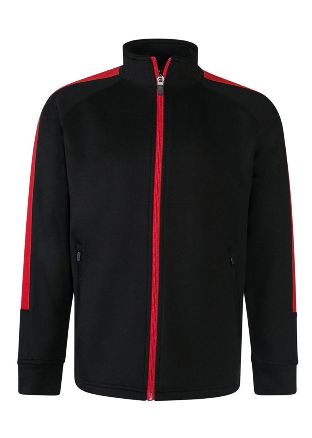 Kids' Full Zip Track Top in Black / Red